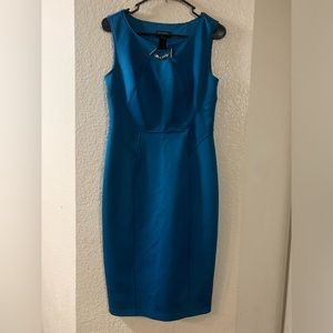 TURQUOISE SLEEVELESS DRESS